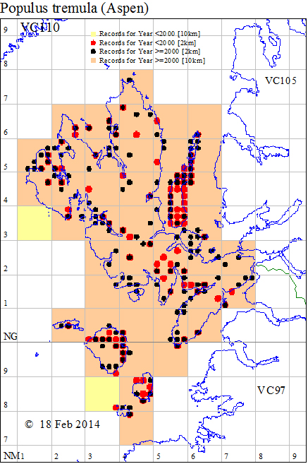 Aspen Distribution Map